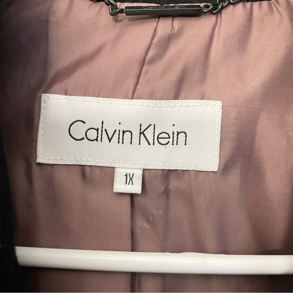 Calvin Klein Wool Cashmere Blend Jacket | Black | Size 1X - Picture 8 of 11